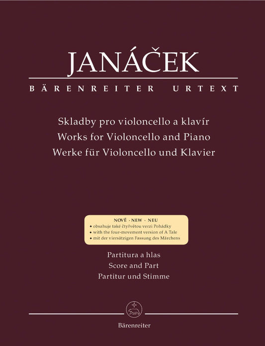 Janacek, Leos: Works fur Violoncello and Piano (with the 4 movement version of A Tale) Barenreiter