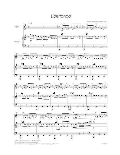 Speckert, George: Tango Classics (violin & piano) Barenreiter
