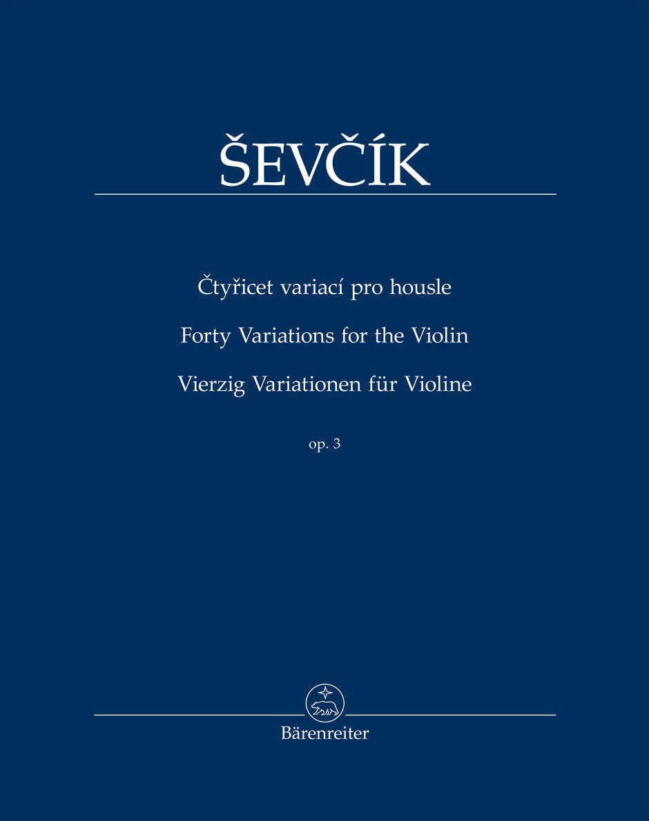 Sevcik (Kudelasek): 40 Variations for the Violin, Op.3 - URTEXT (violin) Barenreiter