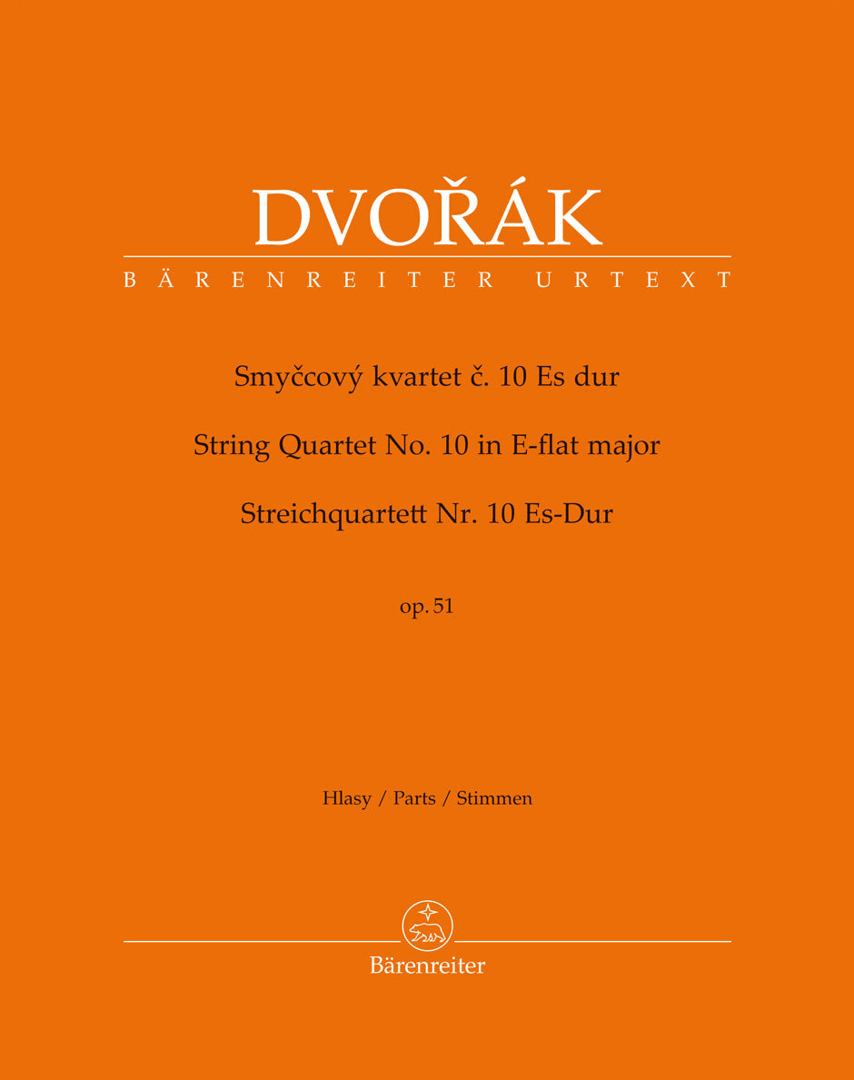 Dvorak: String Quartet No.10 in E-flat major, op.51 (string quartet) Barenreiter