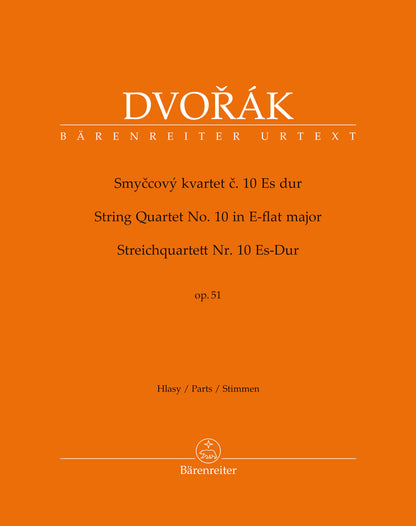 Dvorak: String Quartet No.10 in E-flat major, op.51 (string quartet) Barenreiter