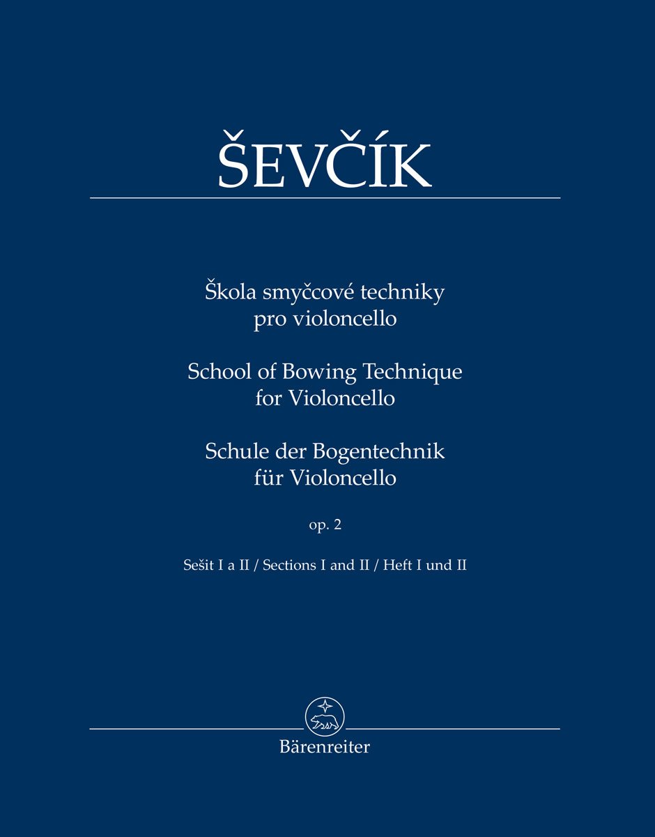 Sevcik: School of Bowing Technique for Violoncello, Op.2, Book 2, Section1 and 2 (cello) Barenreiter