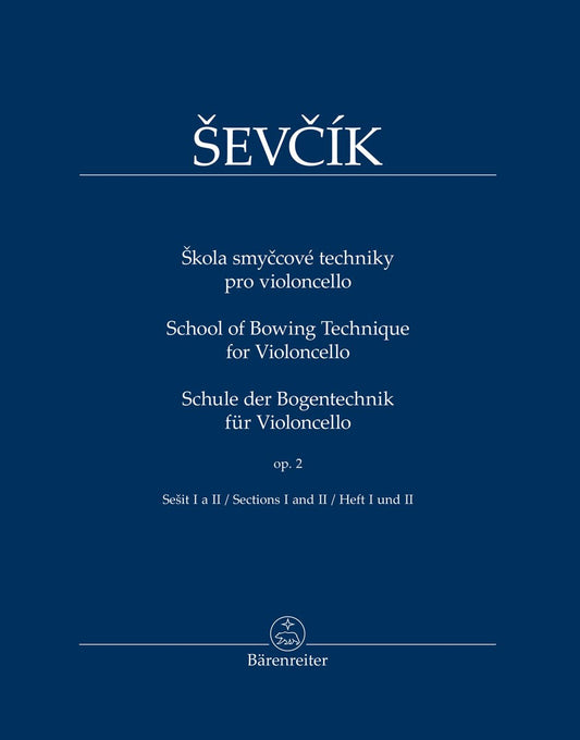 Sevcik: School of Bowing Technique for Violoncello, Op.2, Book 2, Section1 and 2 (cello) Barenreiter