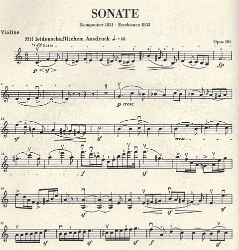 Schumann, R. (Haug-Freienstein, ed.): Sonata in A Minor, Op.105, urtext (violin & piano)