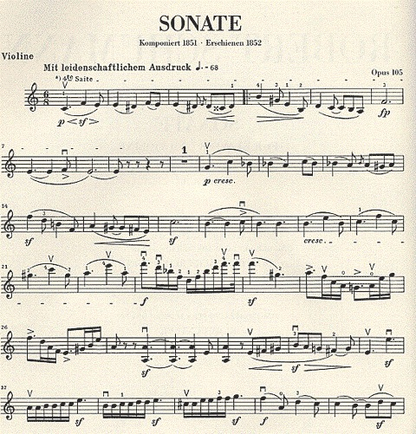 Schumann, R. (Haug-Freienstein, ed.): Sonata in A Minor, Op.105, urtext (violin & piano)