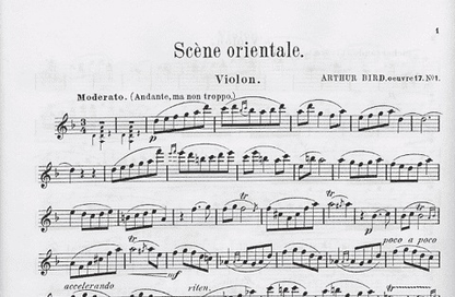 Bird, Arthur: Two pieces for flute (or violin) and piano Op.17