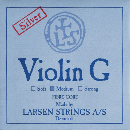 Larsen Original violin G string, medium silver wound, synthetic core
