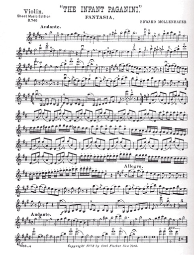 Mollenhauer, Edward: The Infant Paganini Fantasia (Violin & Piano)