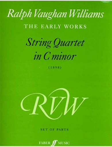 Vaughan Williams: String Quartet in C minor, 1898 (set of parts)