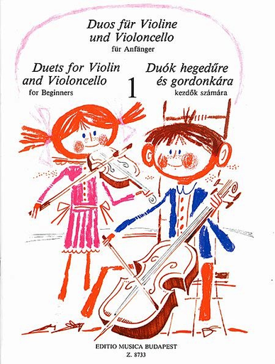 Pejtsik, Arpad: Duos for Violin and Violoncello for Beginners, Edito Musica Budapest