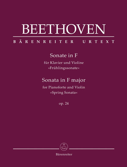 Beethoven, L. (Clive Brown): Sonata in F major (Spring Sonata) op. 24, (violin & piano) Barenreiter