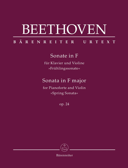 Beethoven, L. (Clive Brown): Sonata in F major (Spring Sonata) op. 24, (violin & piano) Barenreiter