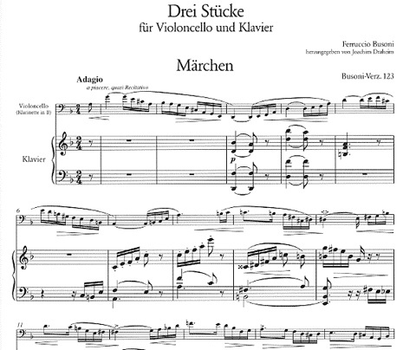 Busoni, Ferruccio: Three Pieces (cello & piano)