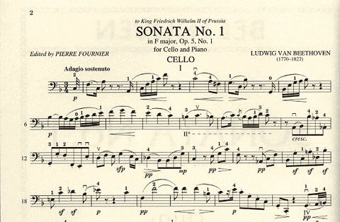 Beethoven, L.van: Sonata No.1 in F major Op.5 #1 (cello & piano)