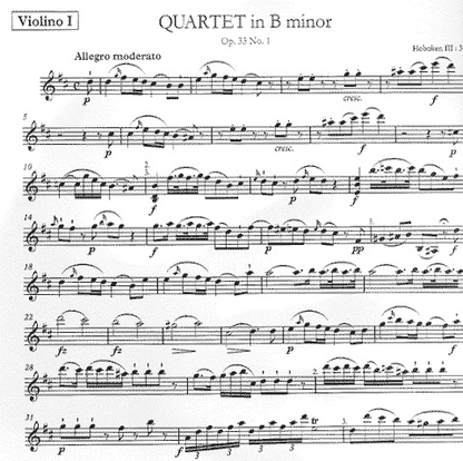Haydn, Franz Joseph (Rowland-Jones, ed.): 6 String Quartets Op.33, Hoboken III: 37-42 (score and parts)