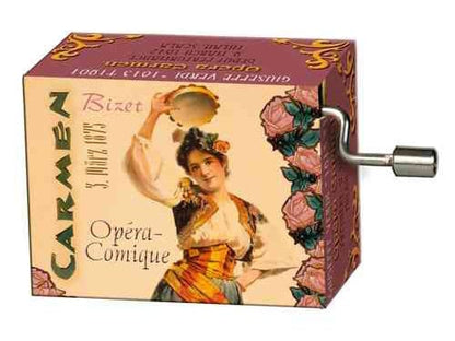 Hand-Cranked FRIDOLIN cardboard Music Box, GERMANY (various composers & melodies)
