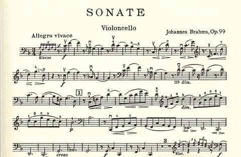 Brahms, Johanes (Klengel): Sonata No.2 op.99 in F major (cello & piano)