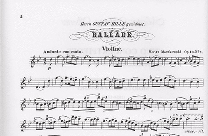 Moszkowski, Moritz: Two Concertpieces Op.16 (violin & piano)