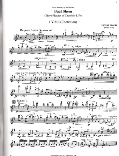 Wen, Eric: Hebrew Melodies (Violin & Piano)