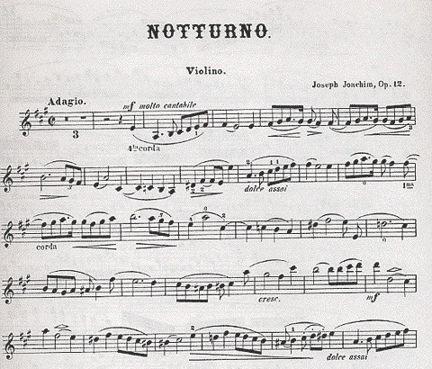 Joachim, Joseph: Notturno Op.12 (violin & piano)