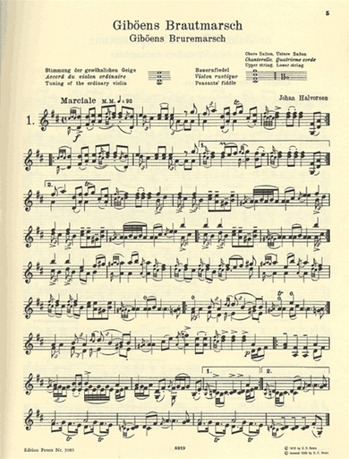 Halvorsen, Slatter: Norwegian Peasant Dances (violin solo)