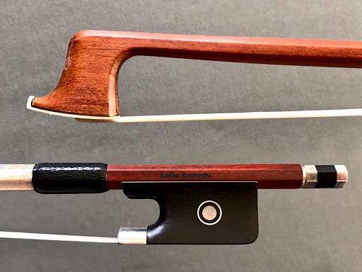 Emile Rameau nickel mounted, octagonal viola bow, GERMANY 70.9