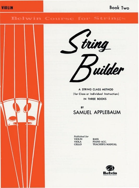 Applebaum: String Builder, Book Two (violin) Belwin Course for Strings