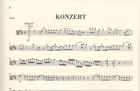 Hoffmeister, A. (Ronge, ed.): Concerto in D, urtext (viola & piano)