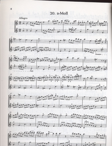 Telemann, G.P.: 36 Fantasias in 4 Volumes- Vol.3 #19-26 (2 violins)