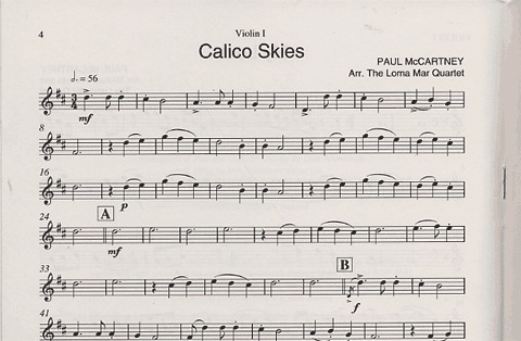 McCartney, P.: Songs for Linda (string quartet)