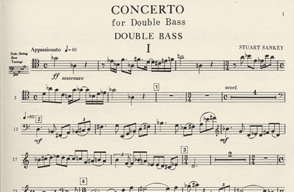 Sankey, Stuart: Concerto (bass & piano)