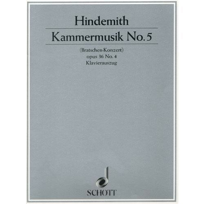 Hindemith, Paul: Kammermusik Op.36 No. 4 (viola & piano)