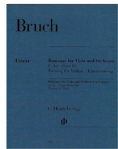 Bruch, M. (Gertsch, ed.): Romance in F Major, Op.85, urtext (vioin & piano)