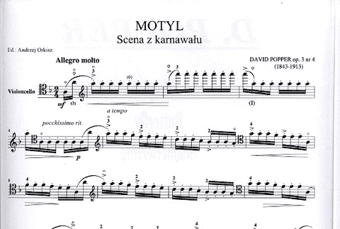 Popper, David: Butterfly (cello & piano)