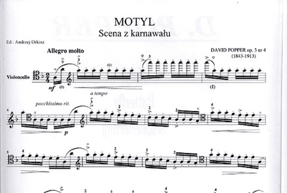 Popper, David: Butterfly (cello & piano)