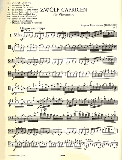 Franchomme, Auguste: Caprices Op.7 (cello)