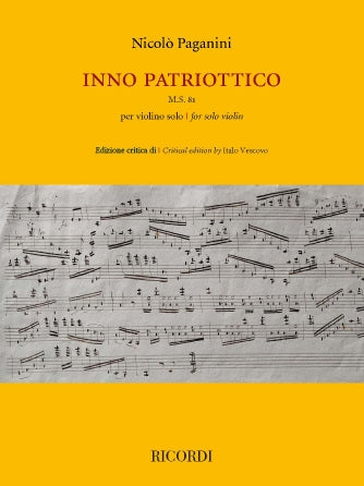Paganini (Vescovo): Inno Patriottico (violin) Ricordi