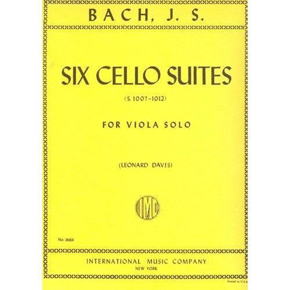 Bach, J.S. (Davis): 6 Suites (viola)