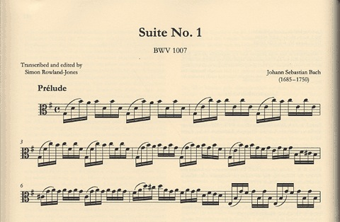 Bach, J.S. (Rowland-Jones): Six Suites for the Viola (originally for cello)