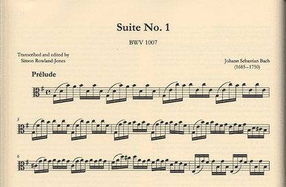 Bach, J.S. (Rowland-Jones): Six Suites for the Viola (originally for cello)