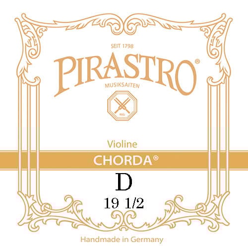 Pirastro CHORDA violin D string, gut, medium, 19-1/2