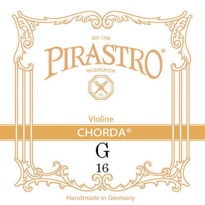 Pirastro CHORDA violin G string, gut/silver plated, medium, 16