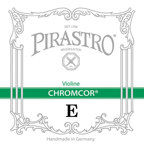 Pirastro CHROMCOR violin E string,  steel, medium,