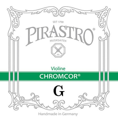Pirastro CHROMCOR violin G string,  steel, medium,