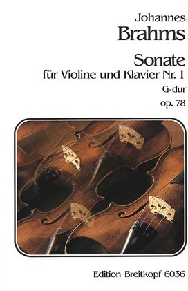Brahms, Johannes: Sonata #1 Op.78 G maj (violin & piano)