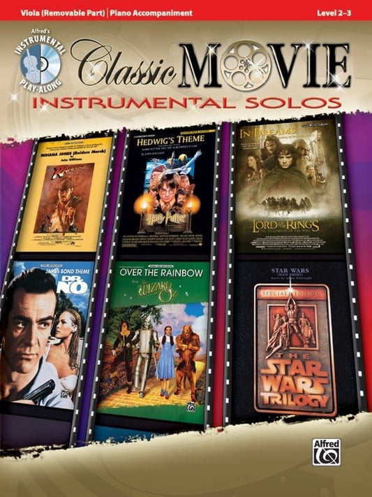 Classic Movie Instrumental Solos (Viola, Piano, CD) Alfred