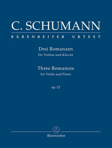 Schumann, Clara (Ross): Three Romances for Violin & Piano, op. 22, Barenreiter