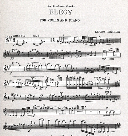 Berkeley, Lennox: Elegy & Toccata Op.33 (violin & piano)