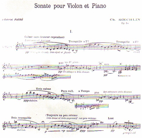 Koechlin, Charles: Sonata Op.64 (violin & piano)