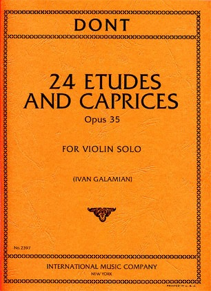 Dont, Jakob (Galamian): Etudes & Caprices, Op.35 (violin) IMC